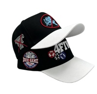 Casquettes de Baseball Personnalisées en Coton Bicolore à 5 Panneaux, Visière Courbe et Structurée, Réglables pour Hommes et Femmes