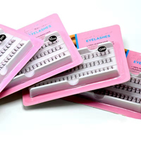 Extensions de cils individuels préfabriqués en soie synthétique 2026, 8/10/12/14mm, légers, doux, faits à la main, pour volume