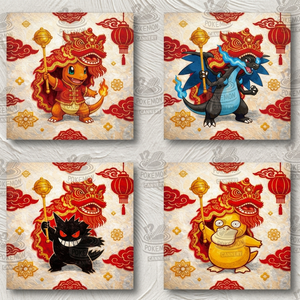 Anime Pokemond Artboard Shikishi Board <b>Pikachu</b> Charizard Vintage Oil Painting Poster Wall Decor Wholesale <b>Gift</b> Ls367 Anime Artbo - Product Image 4
