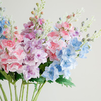 Bunga Hyacinth Real Touch, Bunga Delphinium Latex Palsu, Bunga Artifisial Realistis, Dekorasi Rumah & Pernikahan