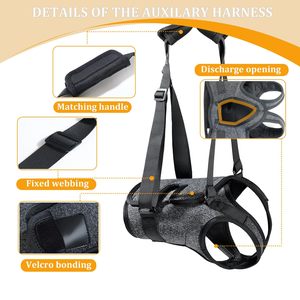 Cinta Ajustável para Cães de Médio e Grande Porte, Suporte para as Patas Traseiras para Reabilitação de Lesões e Artrite, Arnês Macio e Almofadado - Product Image 3