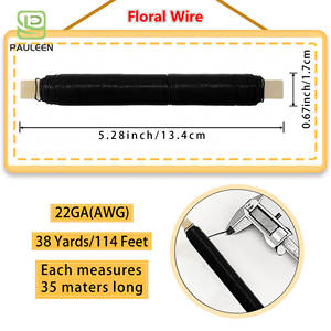 <span class=keywords><strong>Fil</strong></span> <span class=keywords><strong>de</strong></span> <span class=keywords><strong>fer</strong></span> en boucle multicolore PAULEEN <span class=keywords><strong>de</strong></span> calibre 22, recouvert <span class=keywords><strong>de</strong></span> <span class=keywords><strong>fer</strong></span>, pour la construction <span class=keywords><strong>de</strong></span> couronnes florales, l'emballage <span class=keywords><strong>de</strong></span> <span class=keywords><strong>fleurs</strong></span>, la décoration <span class=keywords><strong>de</strong></span> la maison, longueur <span class=keywords><strong>de</strong></span> 35 m - Product Image 2