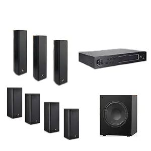 Home Theater TV Sound 5.1 Echo Wall Stereo Surround Amplifier Speaker Set