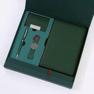 Ensemble de carnets de luxe personnalisés en gros avec stylo et porte-cartes, cadeau promotionnel d'entreprise pour hommes, coffret cadeau personnalisé - Product Image 5
