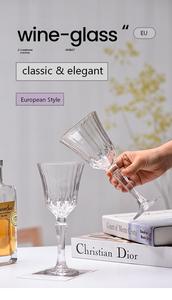 Calice in Vetro Senza Piombo con Bordo Dorato di Kaly's Classic Drinkware, Capacità 255 ml, Ideale per Brandy, Vino e Feste - Product Image 2