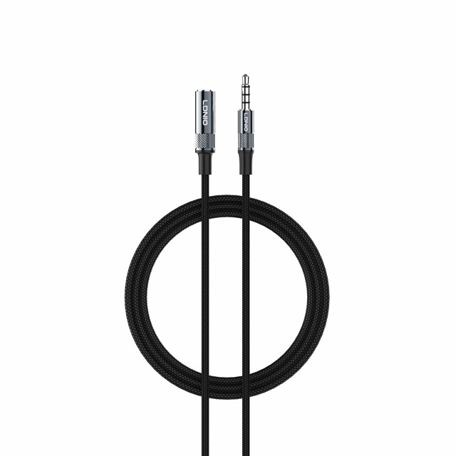 LDNIO LS-Y81B 1m  Stereo Audio Extension Cable USB 3.5mm Male to Female Speaker Audio Cable
