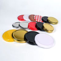 Vente en gros usine Bouchon twist-off métallique en fer blanc 38mm 43mm 48mm 53mm 58mm 63mm 82mm pour bouteilles en verre et pots de sauce