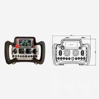 Télécommandes sans fil étanches pour grue avec batterie rechargeable d'une portée de 100m Construction durable pour la gestion à distance