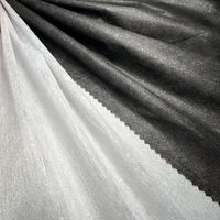 Interlining en tissu non tissé à points dispersés en polyester, interlining non tissé, tissu d'interlining adhésif thermocollant