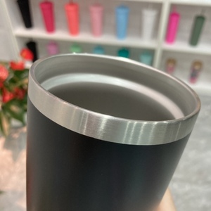 Tazze da caffè da viaggio per auto in acciaio inossidabile con isolamento sottovuoto a doppia parete da 20 once all'ingrosso con coperchi - Product Image 6