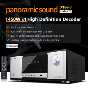 Công Suất Cao 7.1 Kênh Rạp Hát Tại Nhà Khuếch Đại Dts HD AV Kỹ Thuật Số Khuếch Đại Công Suất Với Bt <span class=keywords><strong>USB</strong></span> Kim Loại Hệ Thống Âm Thanh Rạp Hát Tại Sử Dụng - Product Image 2