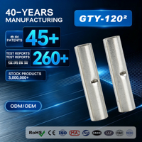 Connecteur de compression en cuivre série GTY-120, accessoires d'alimentation GTY 230V, connecteurs de câble pour fils de 2 mm²