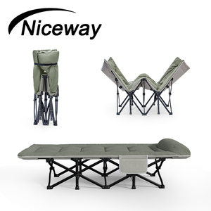 Nuovissimo Lettino da <span class=keywords><strong>Campeggio</strong></span> Portatile Rinforzato, Comodo Letto Pieghevole da Ufficio con Materasso e Supporto Rinforzato - Product Image 1