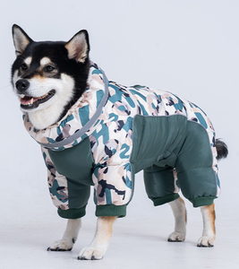 निर्माता प्रत्यक्ष बिक्री ने शीतकालीन वाटरप्रूफ आधुनिक आरामदायक कुत्ते पालतू जानवरों के कपड़े एक-टुकड़ा चार पैर वाले पॉलिएस्टर - Product Image 3