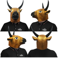 Masque animalier réaliste en latex de vache, accessoire de costume intégral pour fêtes sur le thème de la ferme, Halloween, événements de carnaval