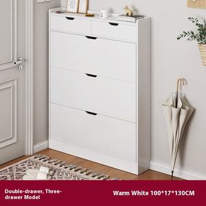 Armoire à chaussures domestique ultra-mince grande capacité petit appartement stockage intégré <span class=keywords><strong>porte</strong></span> dégringolade étagère à chaussures étagères à chaussures supports - Product Image 6
