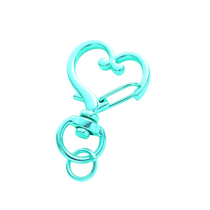 2025 새로운 미니멀리스트 패션 수갑 키 버클 캔디 컬러 랍스터 버클 금속 열쇠 고리 - Product Image 3