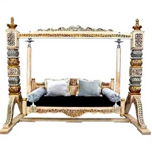 Modern Handcrafted Solid Wood Living Room <b>Swing</b> Best Teak Wood Handcrafted <b>Swing</b> Modern Design Home Decor Teak Wood <b>Swing</b> USA - Product Image 1