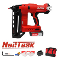 Pistolet à clous rapide NailTask 16Ga 20V à batterie lithium-ion 2.5AH sans balais pour travaux de finition du bois, rénovation et remodelage intensifs à domicile