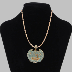 Collier pendentif en moissanite or massif de qualité supérieure, bijoux hip-hop classiques pour tous les jours et les soirées - Product Image 2