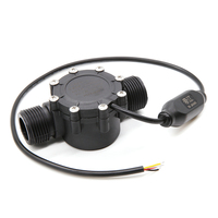 Sensor Aliran Air OEM DN25 Kelas Makanan 2-100L, Flowmeter Turbin Efek Hall Magnetik untuk Cairan Asam, Sinyal RS485/NPN/4-20mA