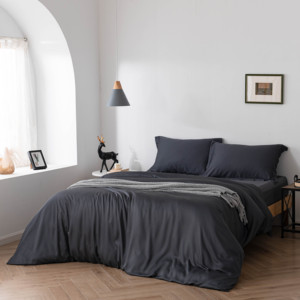 100% Sateen Bamboo Bed Linen <strong>Sheet</strong> Set Pillow Cases,Top <strong>Sheet</strong>,and <strong>Fitted</strong> <strong>Sheet</strong> <strong>Queen</strong> - Product Image 3