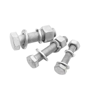 Pernos Planos para Torres de Acero al Carbono de Alta Resistencia, Galvanizados en Caliente, para Transmisión de Energía, Tamaños de 24 mm - Product Image 1