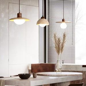 Lámpara Colgante LED de Estilo Japonés Wabi-Sabi Huang Dongshi, Creativa, Retro, para Dormitorio, Casa, Comedor, Habitación Principal - Product Image 5