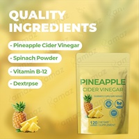 Vinaigre de cidre d'ananas en gros sous marque privée Amaz, gommes pour la perte de poids, soutien à la santé, poids pour adultes