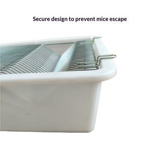 Fareler ve Sıçanlar için Paslanmaz Çelik Plastik Tel Örgü Asılı Üretim Kafesleri, Düz Desenli Lüks Konut - Product Image 2