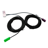 Antenne Rida 2-en-1 GPS DAB, antenne film de type L, polarisation verticale combinée, ISDB-T DVB-T VHF UHF, antenne radio numérique pour voiture