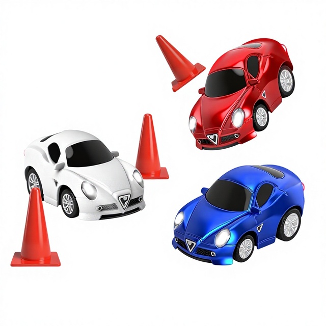 WLToys NEW Mini Remote Control Electric 4WD Car 1:72 Desktop Toy Car Gyroscope Atmosphere Light RC CAR Children's Gifts