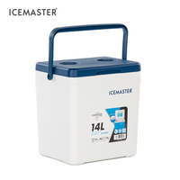 IceMaster Brevet Conception 7L 14L 26L 45L Plastique Camping Pique-Nique Pêche Randonnée Boîte De Refroidissement Nouveau Poisson Glacière Avec Roues