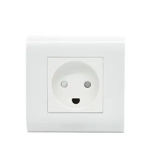 Factory NEPCI 80x80mm 250V/13A Danish wall socket XJY-QB-68-C Denmark wall outlet for plug type K
