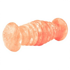 Rouleau de massage pour les pieds en sel rose de l'Himalaya, cristal naturel, portable, fait main, Feng Shui, réflexologie, lampe de sel - Product Image 3