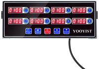 Minuteur de cuisine numérique à écran LED 8 canaux en acier inoxydable, tension universelle, chronométrage 99 heures pour cantines scolaires et cuisines centralisées