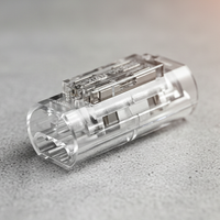 Connecteur rapide transparent sans outil 1-6 broches en alliage de cuivre 300V pour boîtier PC, fils flexibles 18-22AWG, non dénudables, forme H/T, alimentation