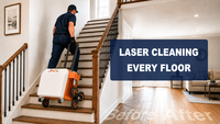 Système de nettoyage laser pulsé 500W à refroidissement par air, léger, pour le nettoyage des moules et des pièces automobiles - Vente flash