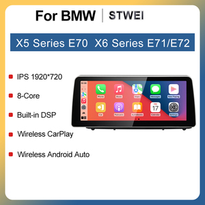 STWEI ระบบ Android ใหม่ ID6 ID7 ID8 UI 12.3 นิ้ว รองรับ Wireless Carplay AUTO สำหรับ BMW X5 E70 X6 E71 เครื่องเล่นวิดีโอในรถยนต์ ระบบนำทาง GPS - Product Image 2