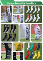 Chaussettes de football personnalisées - Matière Spandex Écologique et Respirante Antidérapantes Personnalisation du logo pour les designs d'équipe