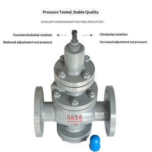 Vanne pilote industrielle haute température pour pipeline, réductrice Y43H-16C en acier moulé, raccord à bride fileté DN40 - Product Image 3