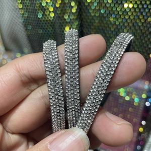 Özelleştirilmiş elmas halat 6mm 4-row/5-row kristal pamuk çekirdek boru halat kadın ayakkabı konu - Product Image 4