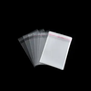 Customizable strong opp bags custom packaging self sealing opp strong clear bag for 44 mm with warning label