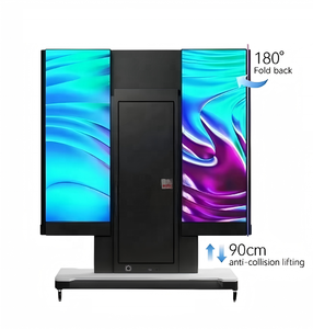 Pantalla LED Plegable Todo en Uno de 135/162 Pulgadas, Pantalla Móvil para Videoconferencias, para Salas de Reuniones, <span class=keywords><strong>Tiendas</strong></span> Minoristas y Centros Comerciales - Product Image 1