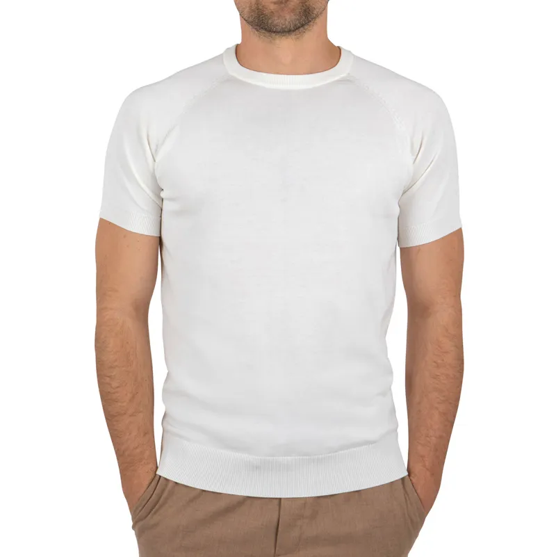 OEM高品質2024新しいメンズ通気性100% ピュアコットンTシャツプラスサイズプレーンカラーホワイトヴィンテージニットスポーツTシャツ