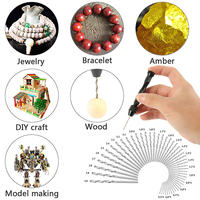 49 pièces mini foret à main en aluminium 0.2-3.4mm bijoux artisanat outils de travail du bois avec personnalisation OEM