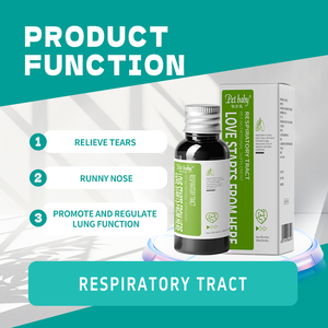 Suplementos de salud respiratoria para perros y gatos, para respiración áspera, secreción nasal, falta de aliento, polvo de pescado, cuidado de la salud de mascotas - Product Image 4