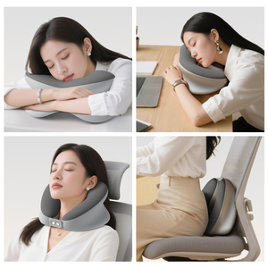 <span class=keywords><strong>Oreiller</strong></span> de sieste Miandao ergonomique avec trou respirant, <span class=keywords><strong>oreiller</strong></span> de <span class=keywords><strong>voyage</strong></span> pour le bureau (position ventrale), idéal pour la repos en position ventrale - Product Image 2