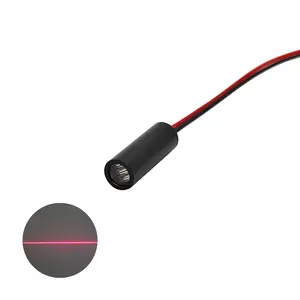 Yüksek kaliteli 6X17mm 650nm 1mW 5mW endüstriyel işaretleme bulucu hattı kırmızı lazer modülü lazer tüp