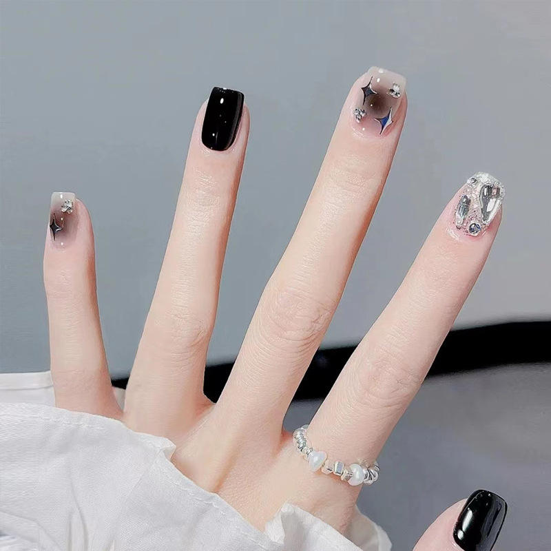 Press on Nails Wholesale Artificial False Nails With Glue Custom Stickers False Nails Art 24pcs/Box